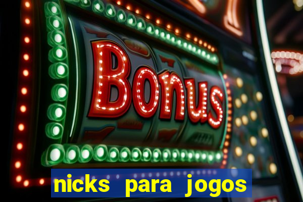 nicks para jogos de tiro