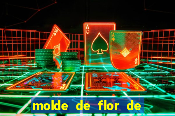 molde de flor de eva grande para imprimir