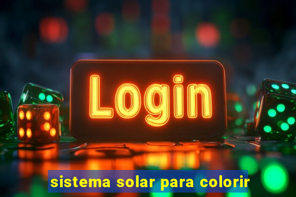 sistema solar para colorir