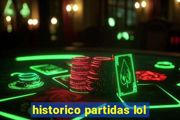 historico partidas lol