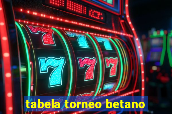 tabela torneo betano