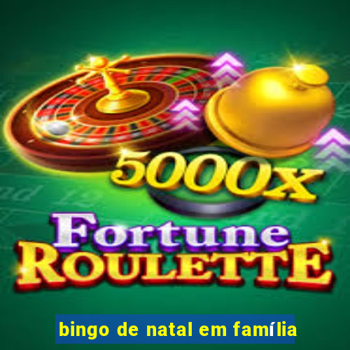 bingo de natal em família