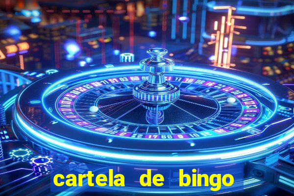 cartela de bingo cha de bebe