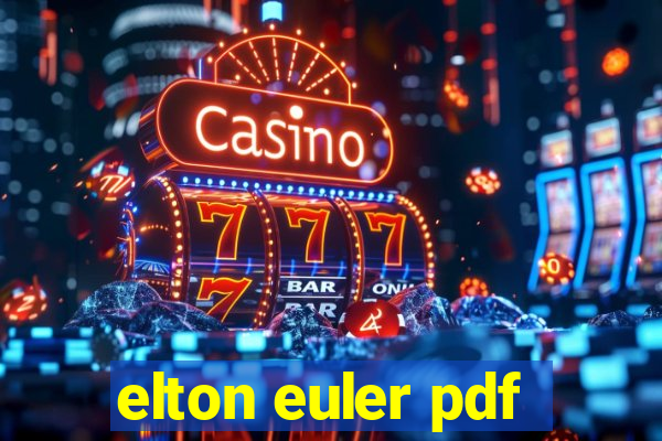 elton euler pdf